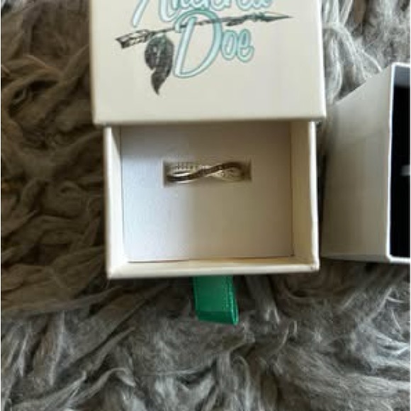 The Antlered Doe Silver Infinity Ring - Picture 2 of 3